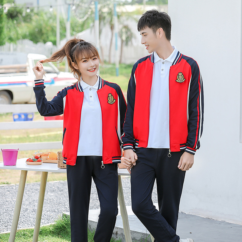 中学生校服套装学院风韩国英伦初中高中生班服秋季团体运动会服装