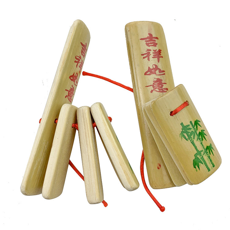 四片快板 竹制民间乐器山东曲艺娱乐乐器传统文化