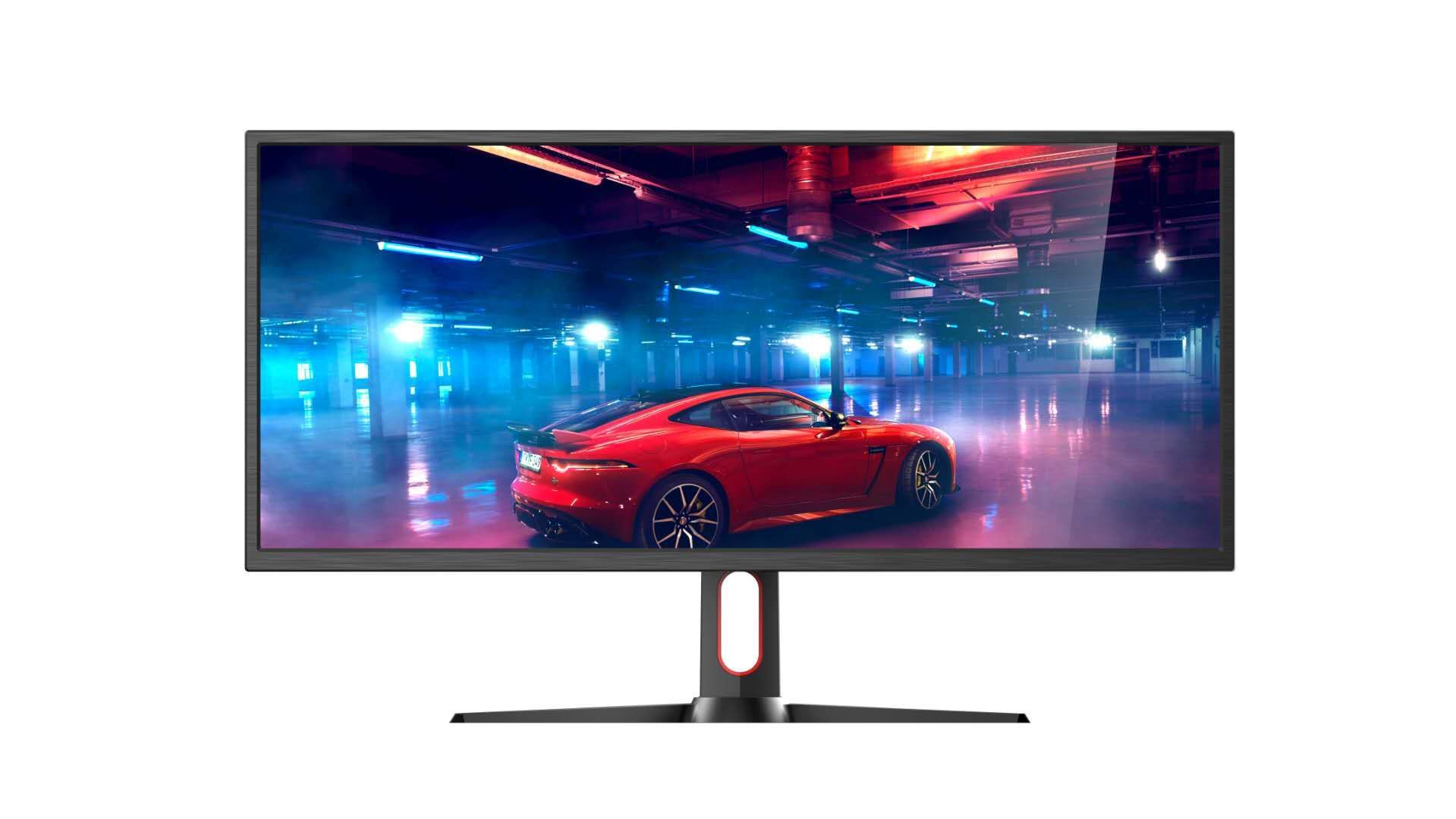 跨境专供34寸电脑显示器 4k 60hz电竞高清吃鸡游戏网吧液晶屏