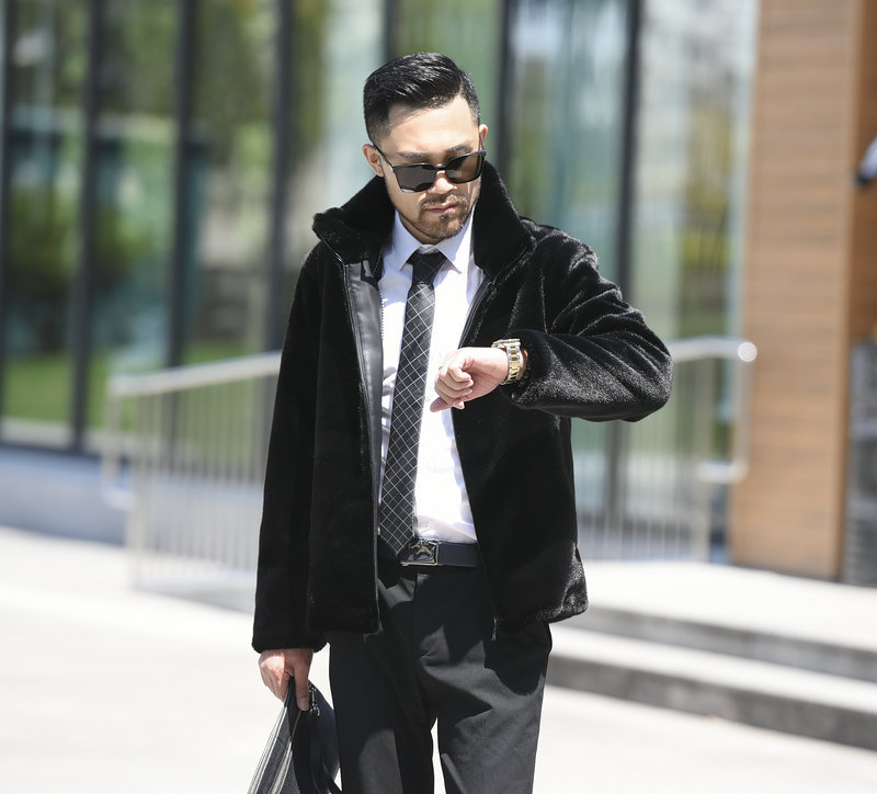 男士貂皮大衣仿皮草外套加厚皮毛一体水貂毛外套冬季厂家直播专供