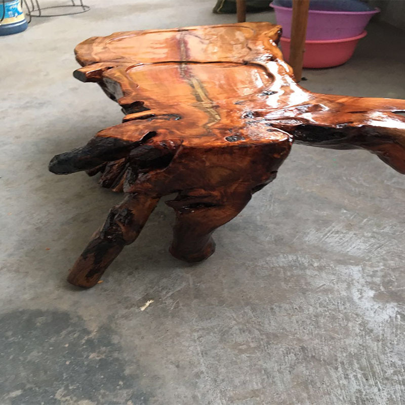 仿古手工雕刻茶台实木根雕茶几整体树根茶台 功夫茶台生态桌