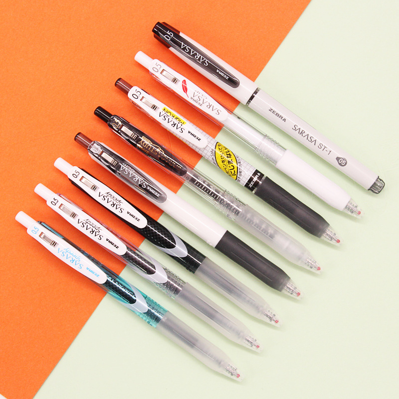 日本zebra斑马中性笔按动速干学霸刷题不洇色jjm88水笔jj77 jjz33