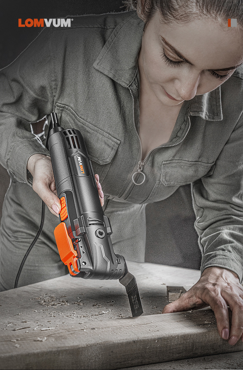 龙韵万用宝家用多功能修边机木工电动开孔开槽电铲打磨切割机