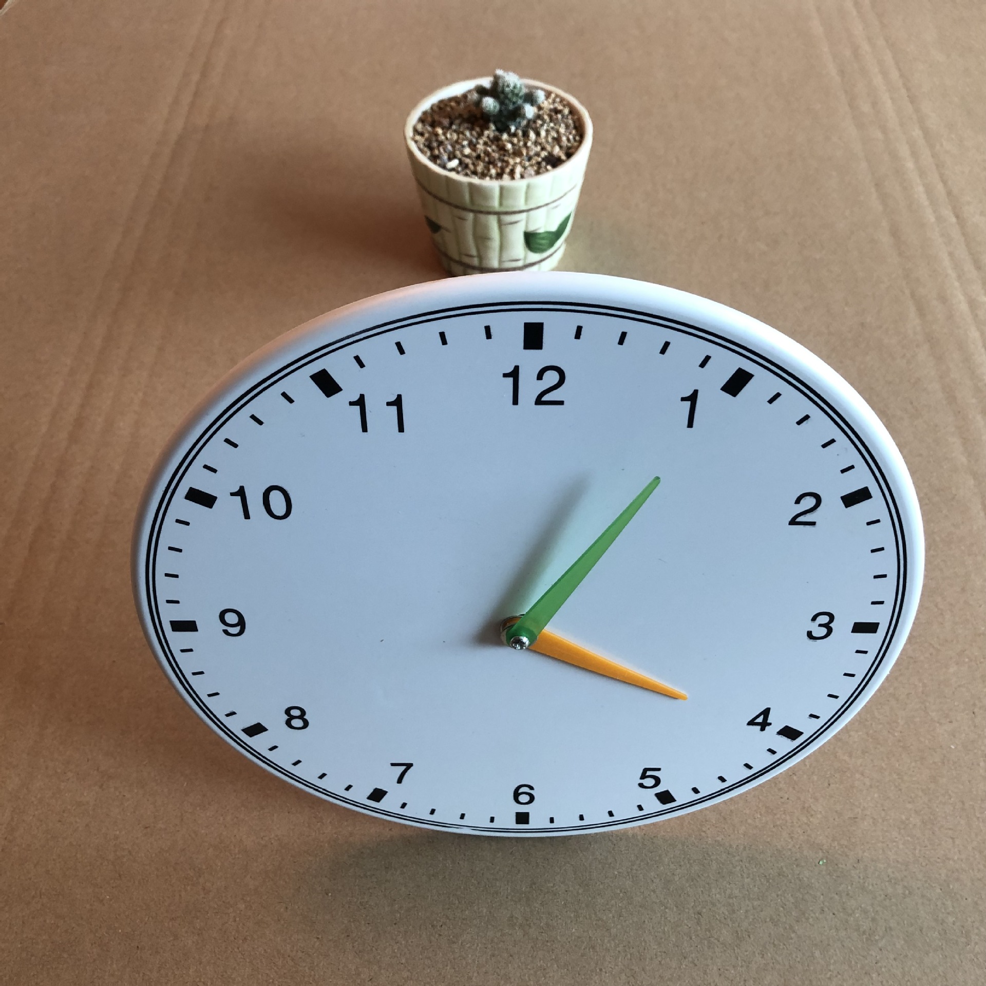 30501钟表模型2针非联动 小学数学教具钟面认识和时间时钟