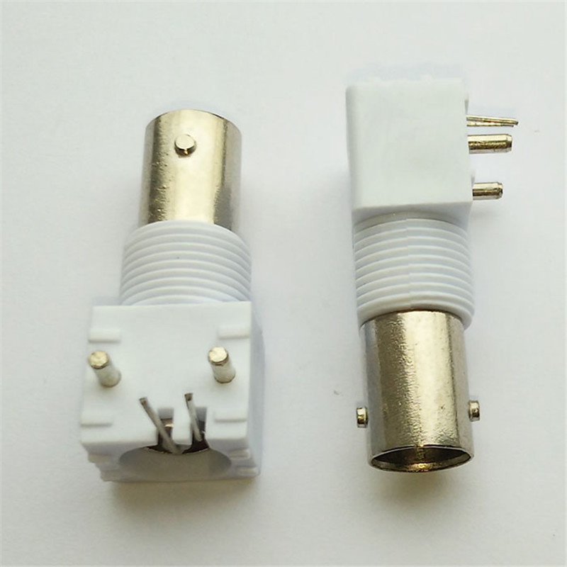 bnc面板座bnc白胶q9-bnc座bnc母座pcb用q9母座监控视频插座