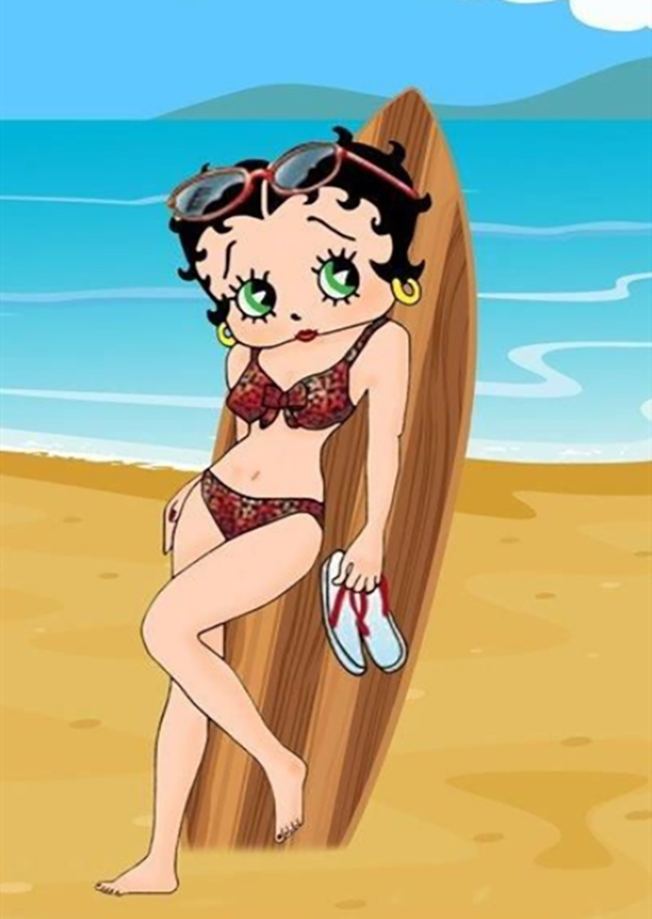 5d钻石画美女圆钻满钻卡通贝蒂十字绣钻石绣装饰画源头一件代发