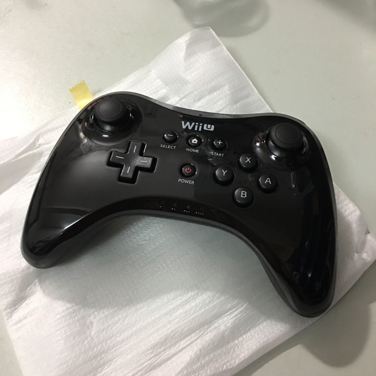 任天堂wiiu经典por手柄牛角手柄 游戏无线震动手柄 裸装 送数据线