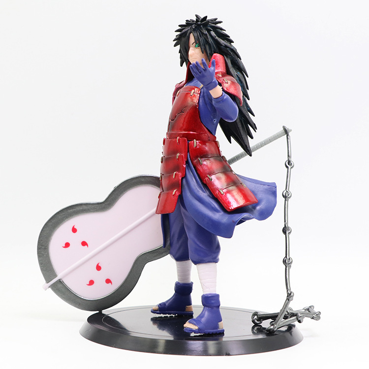 火影忍者 写轮眼 秽土转生 宇智波斑 团扇 手办模型 公仔 摆件