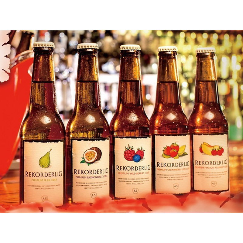 瑞典西打果味啤酒瑞可德林5口味西打酒rekorderlig330ml*24瓶批发