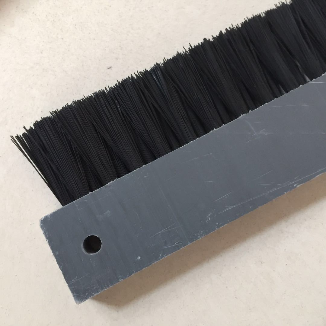 pvc排刷 pp板长条刷 尼 尼龙毛刷板 砖机条刷 工业机械除尘毛刷