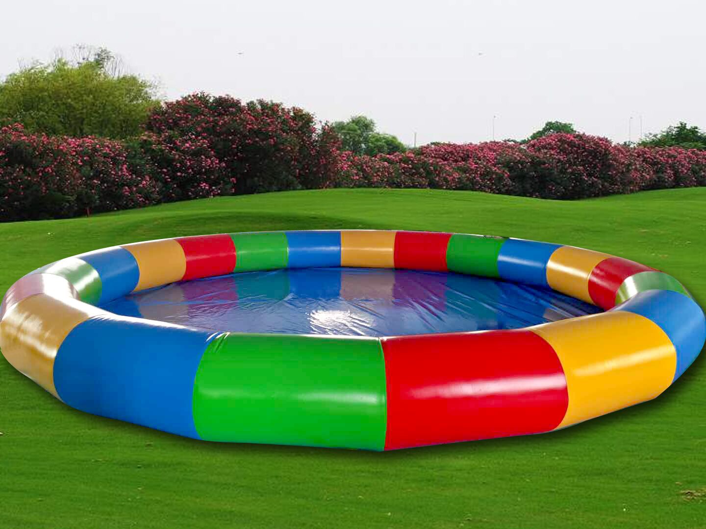 儿童游乐充气大型水上乐园手划船水池儿童钓鱼水池海洋球游泳池