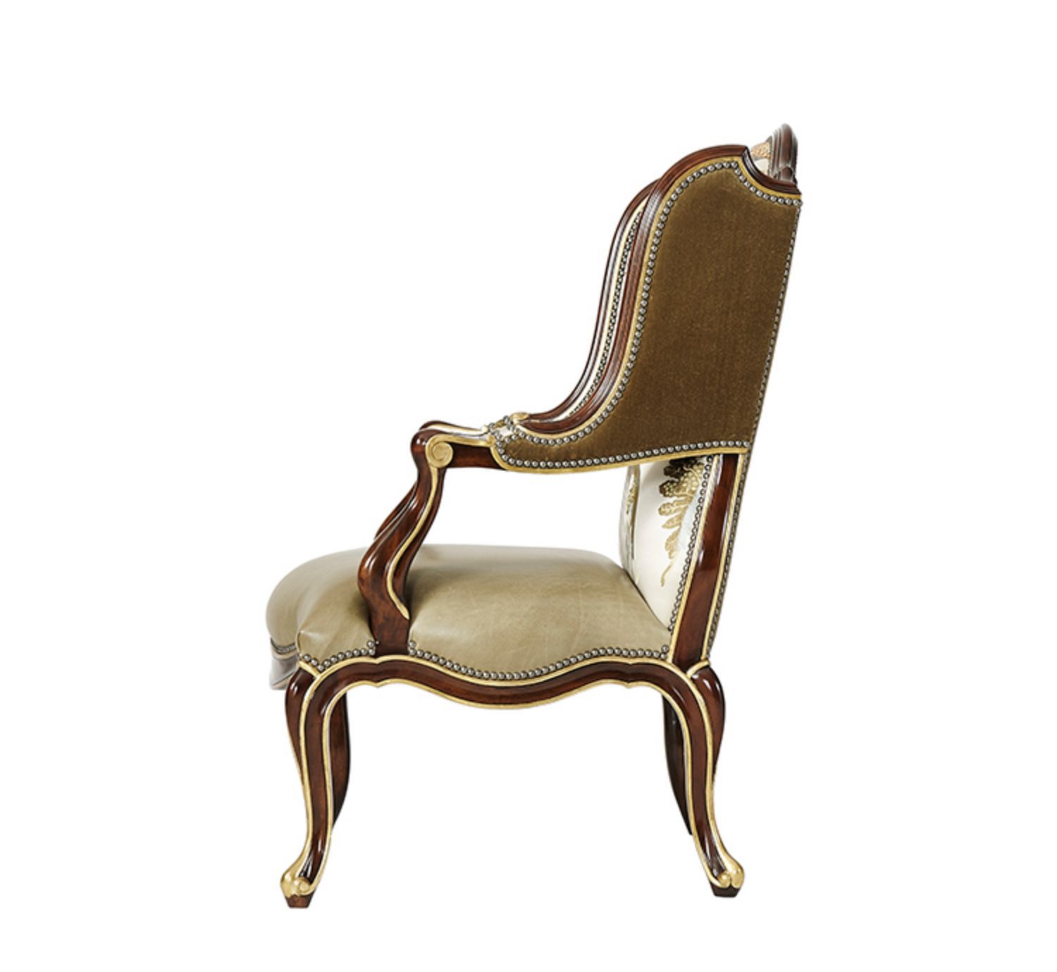 英式休闲椅亚历山大家具扶手椅别墅大户型新古典扶手单人休闲椅走