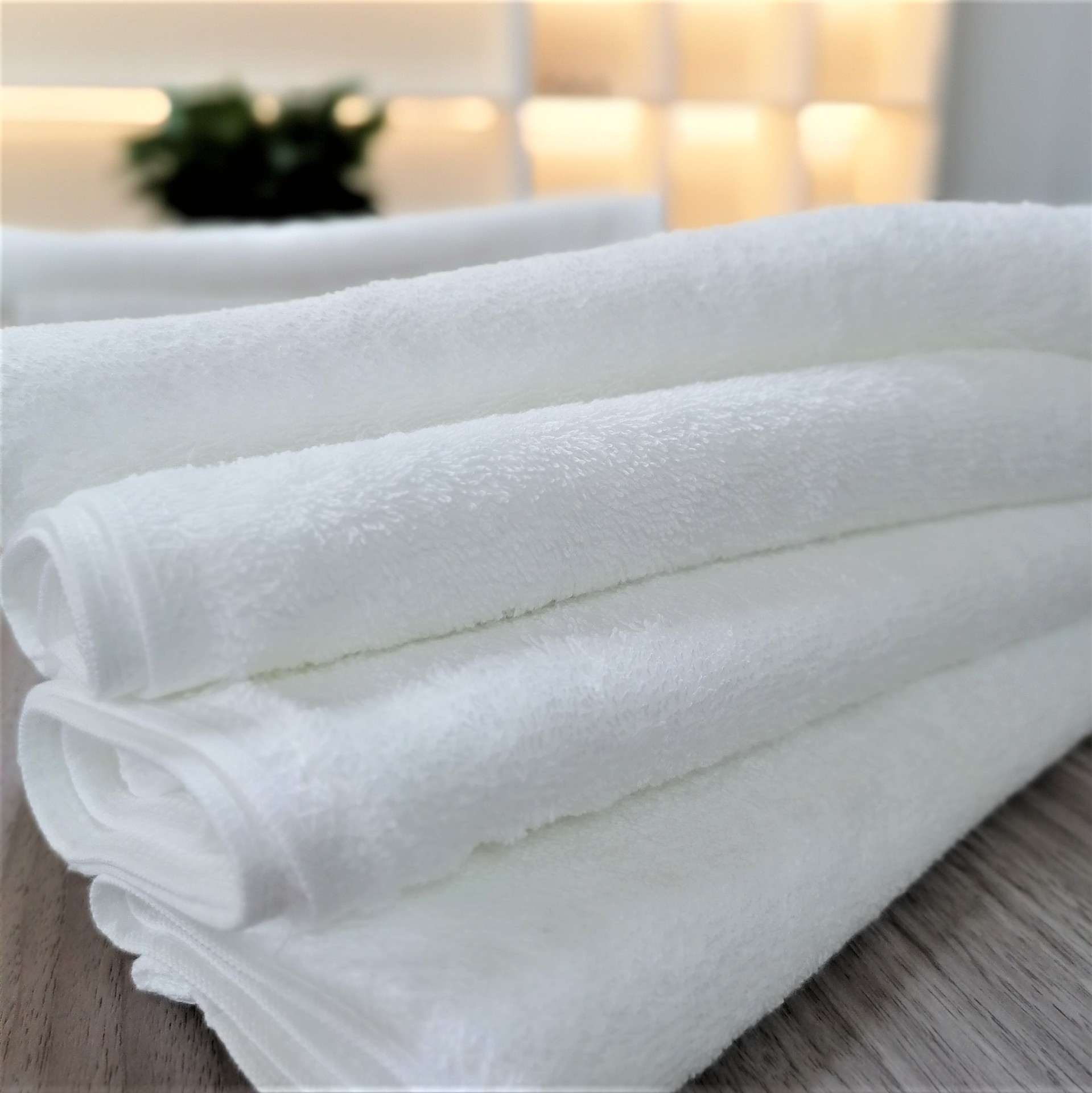 酒店沐足spa毛巾面巾纯棉 白色 包边斜纹 提花刺绣螺旋佛山现货