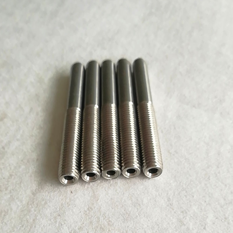 不锈钢单头打孔螺栓 六角头部带孔螺栓 带孔螺栓螺丝加工定制