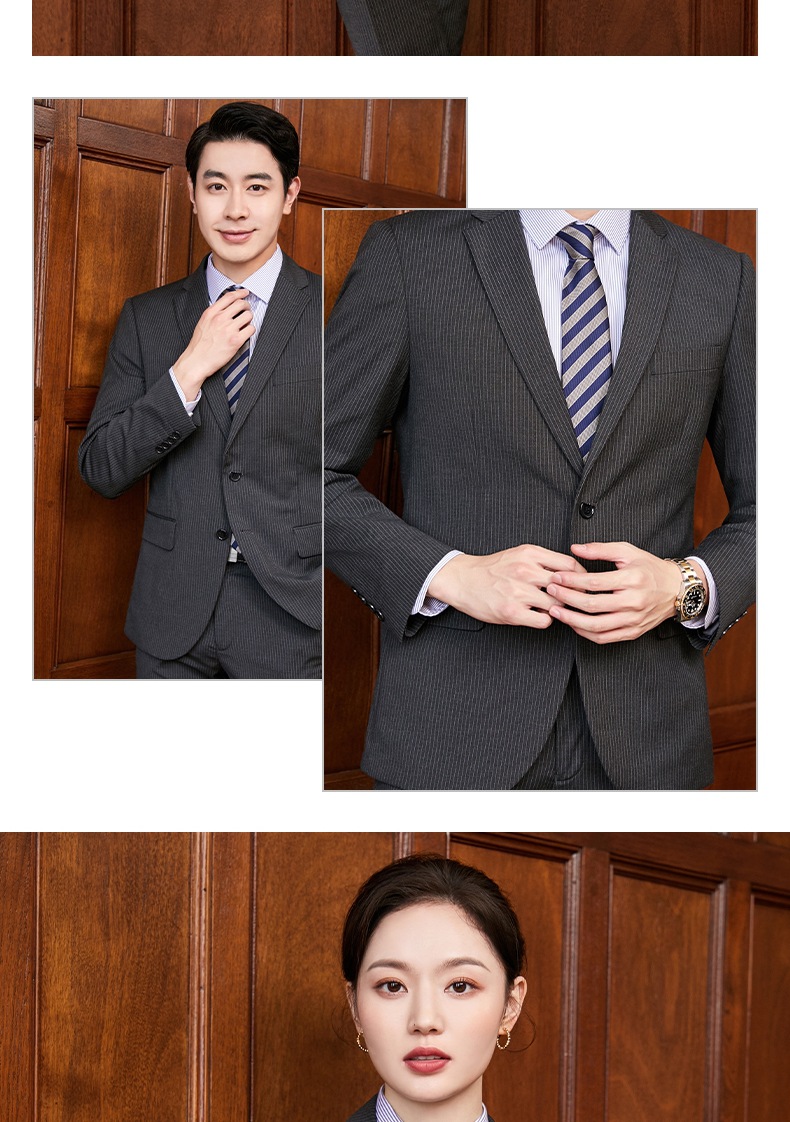 高档工装定制男女同款西服套装职业别克4s店工作服商务售楼部正装