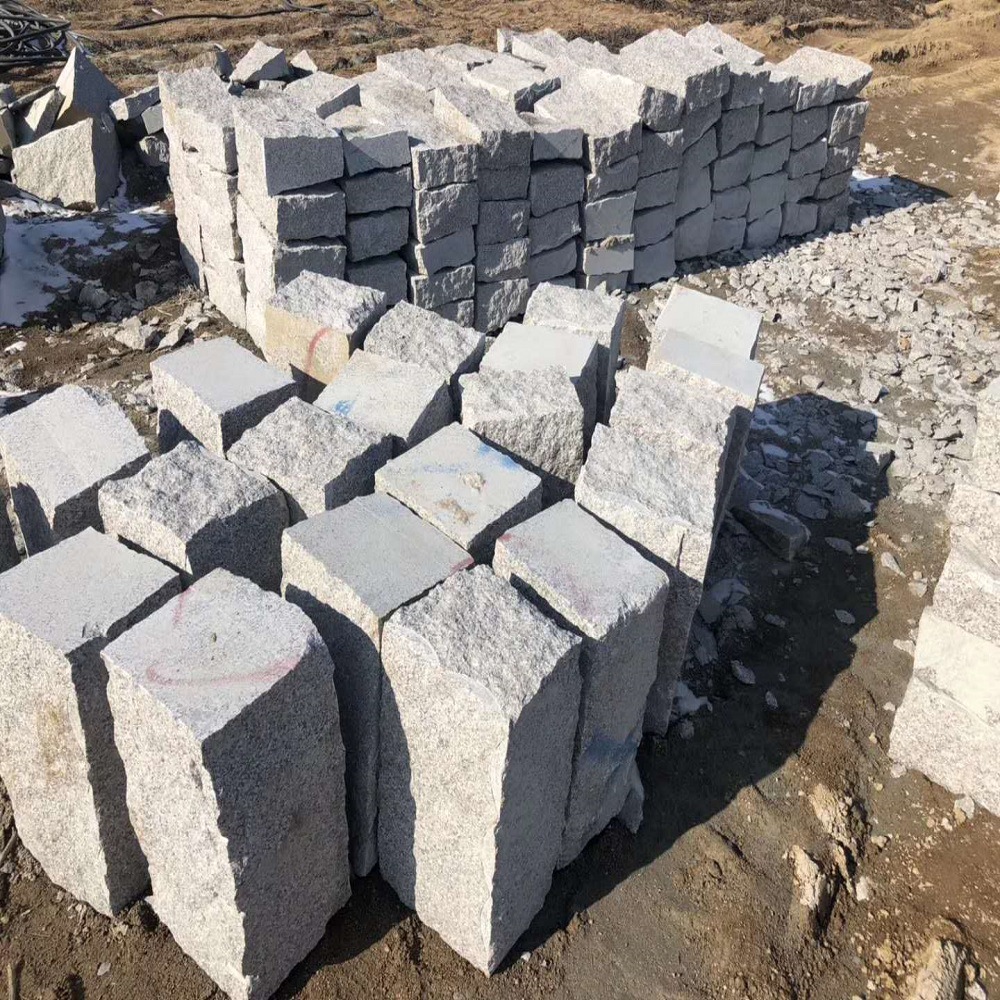 五莲花花岗岩护坡石 河道用护坡石 防汛大块乱石水库砌墙用碎石