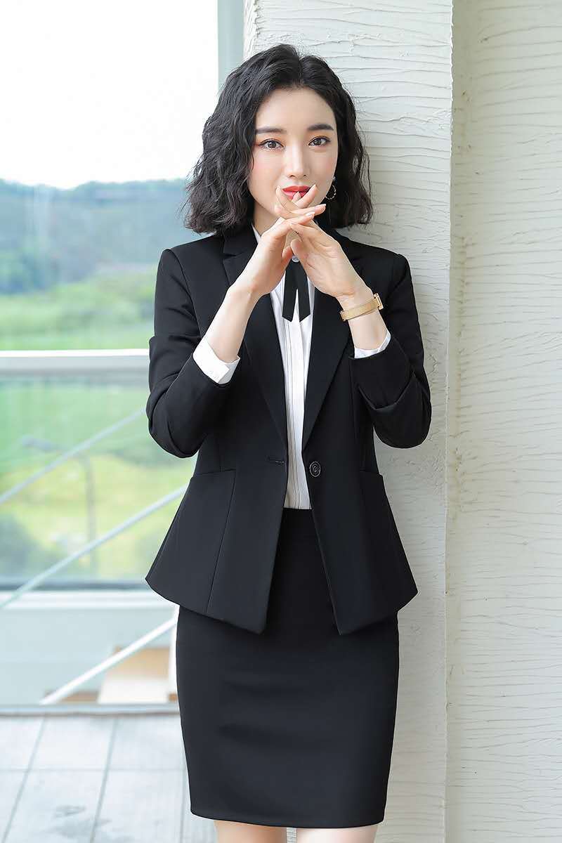 2020春夏大学生职业装女士西装套装韩版修身职业西装套装工作装