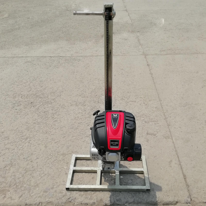 现货供应便携式取样钻机 小型汽油轻便取芯钻机立架式钻探机