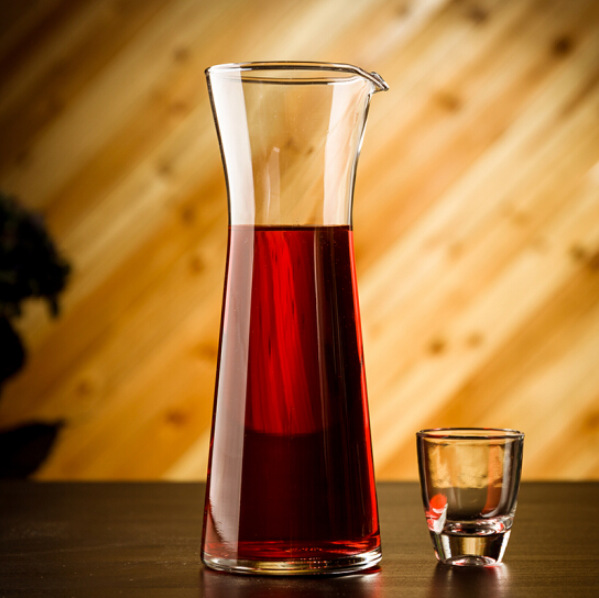 ocean玻璃家用小号分酒器红白酒洋酒壶醒酒器果汁饮料扎壶无把