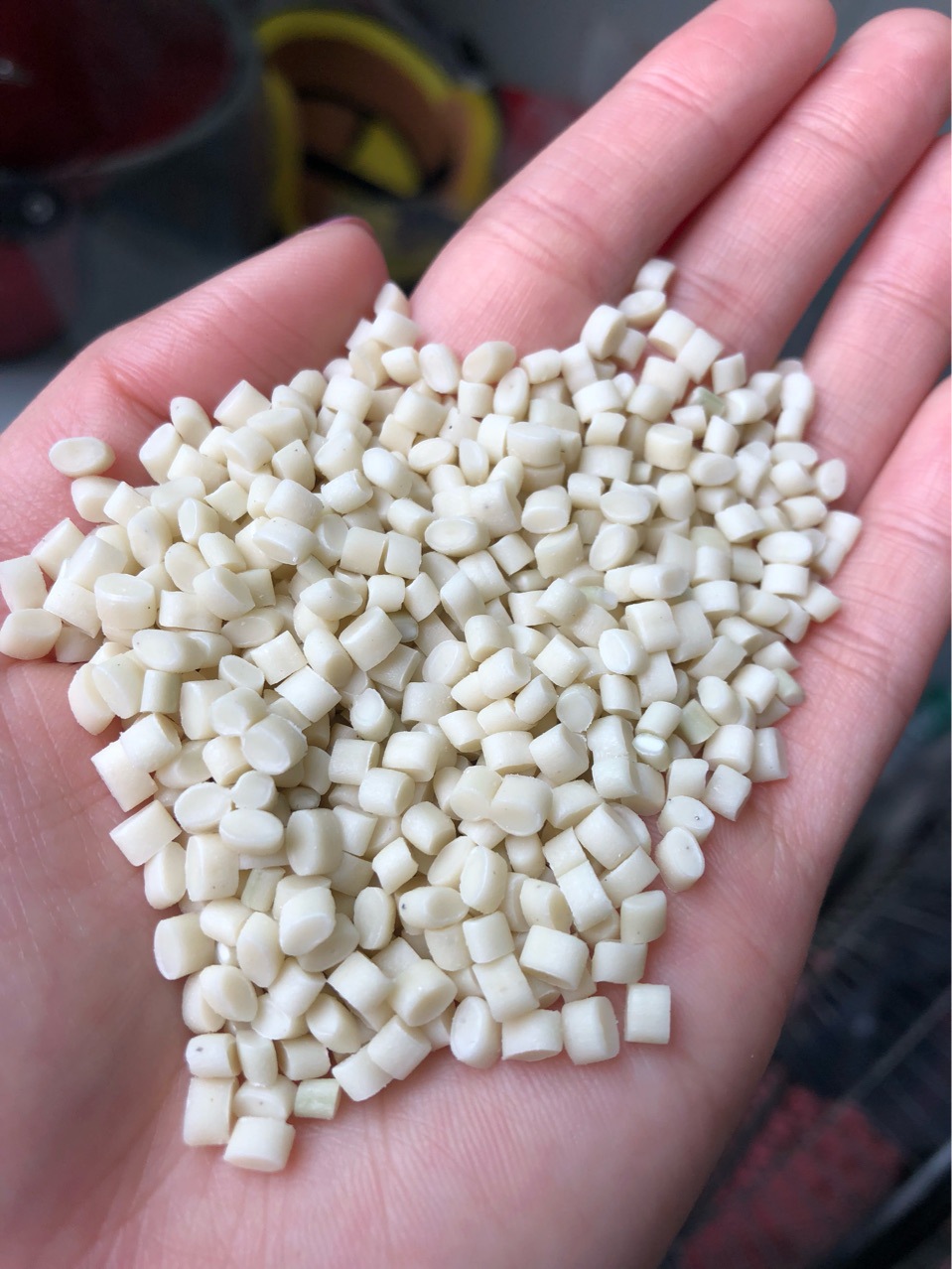 乳白高压颗粒pe复pape复petpp复pet尼龙高压聚脂高压聚脂丙