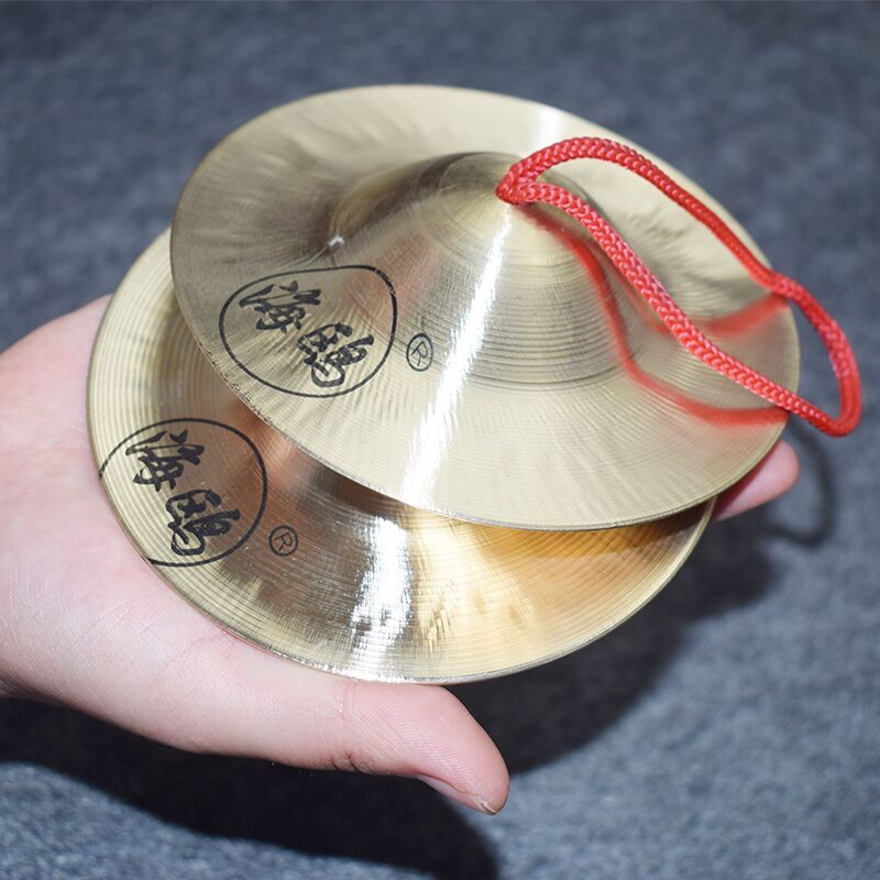 海鸥响铜京镲铪子12公分15 17厘米20cm大中小水镲腰鼓钗小帽铜钹