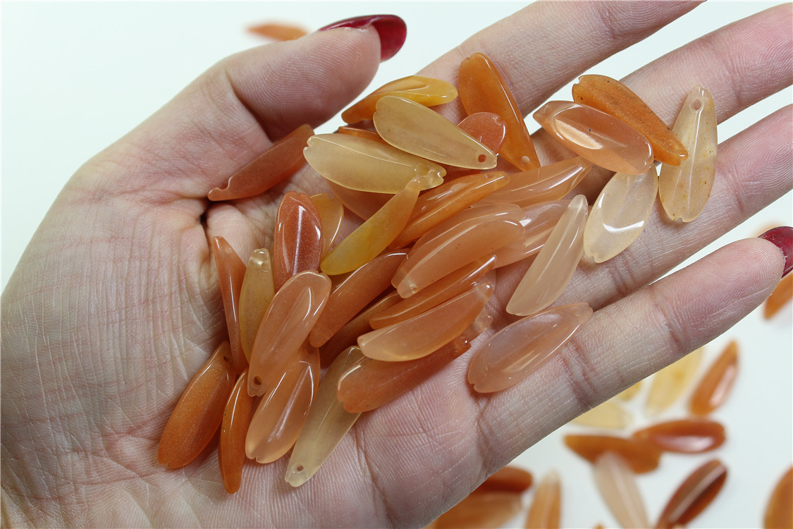 玉石 南玉 胭脂玉 圆梅 百合diy制作汉服饰品发簪发饰材料配件