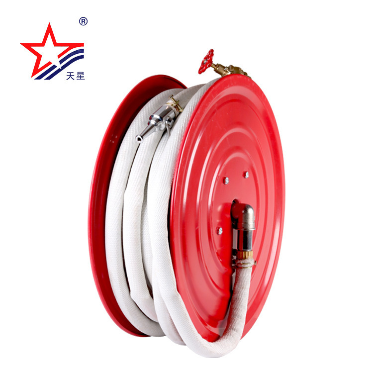 天星消防厂家1寸jps轻便高压三星水带卷盘dn25自救卷盘30/25出口
