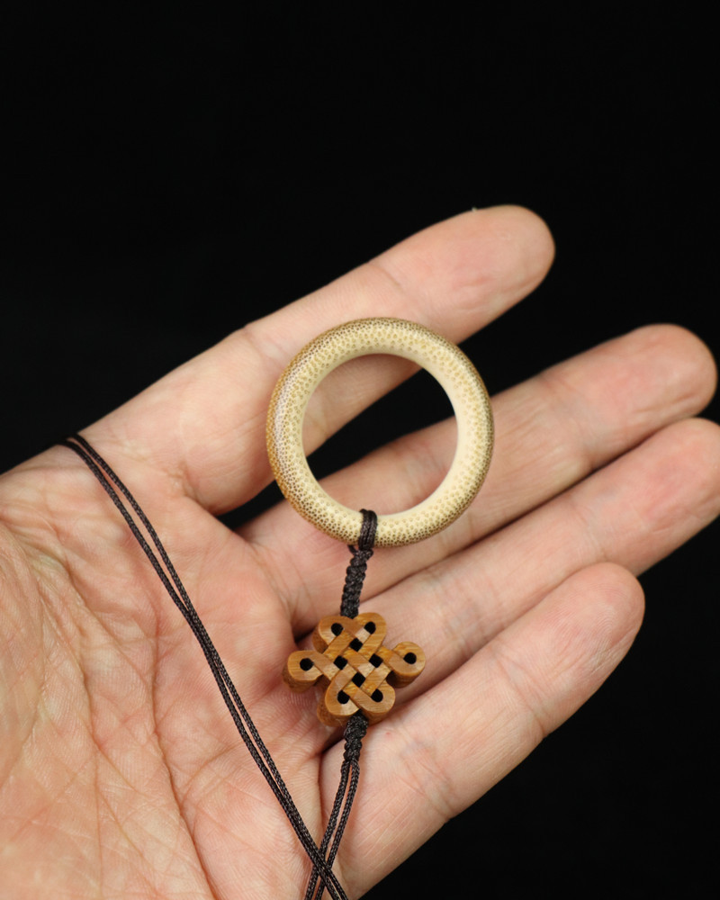 老玉竹挂件文玩竹圈鸟笼绣眼环竹制竹环竹雕手把件指环手机挂件