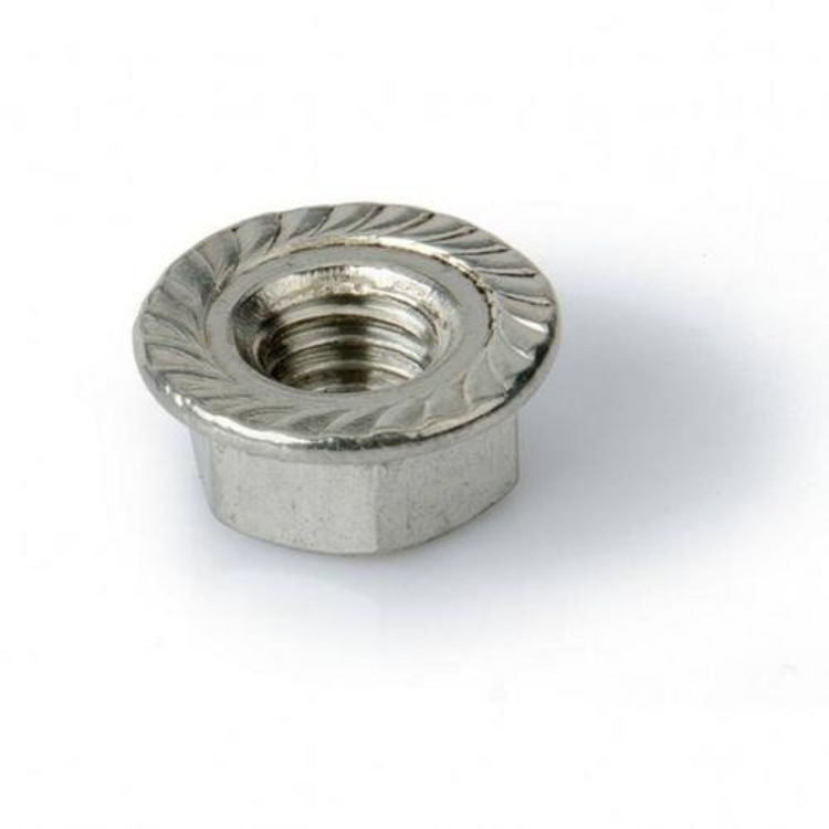 304不锈钢防松法兰螺母 gb6172尼龙锁紧螺丝螺母河北永年工厂直销