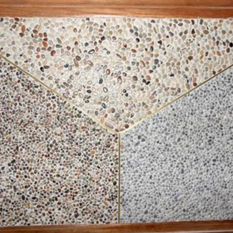 供应水磨石子水洗石 白黑灰红黄绿水洗石子洗米石胶