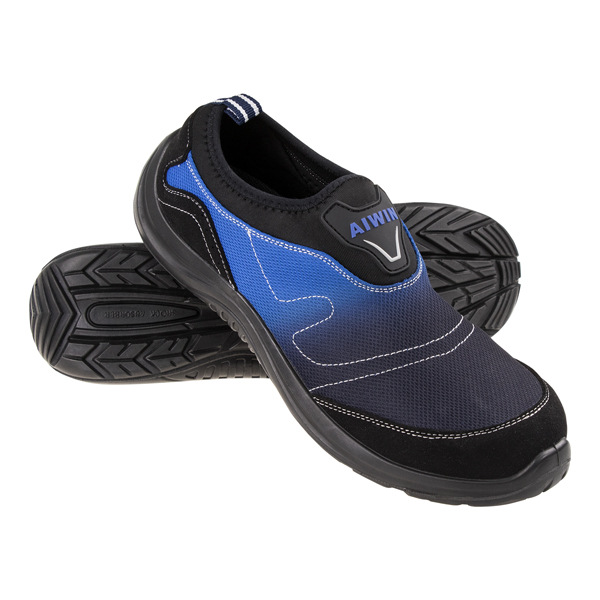 厂家直销aiwin夏季透气网布劳保鞋防砸防静电 钢头运动安全鞋