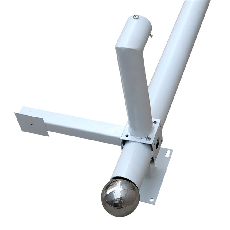 小区监控立杆3米3.5米4米5米6米监控杆室外摄像头支架不锈钢立杆 图片