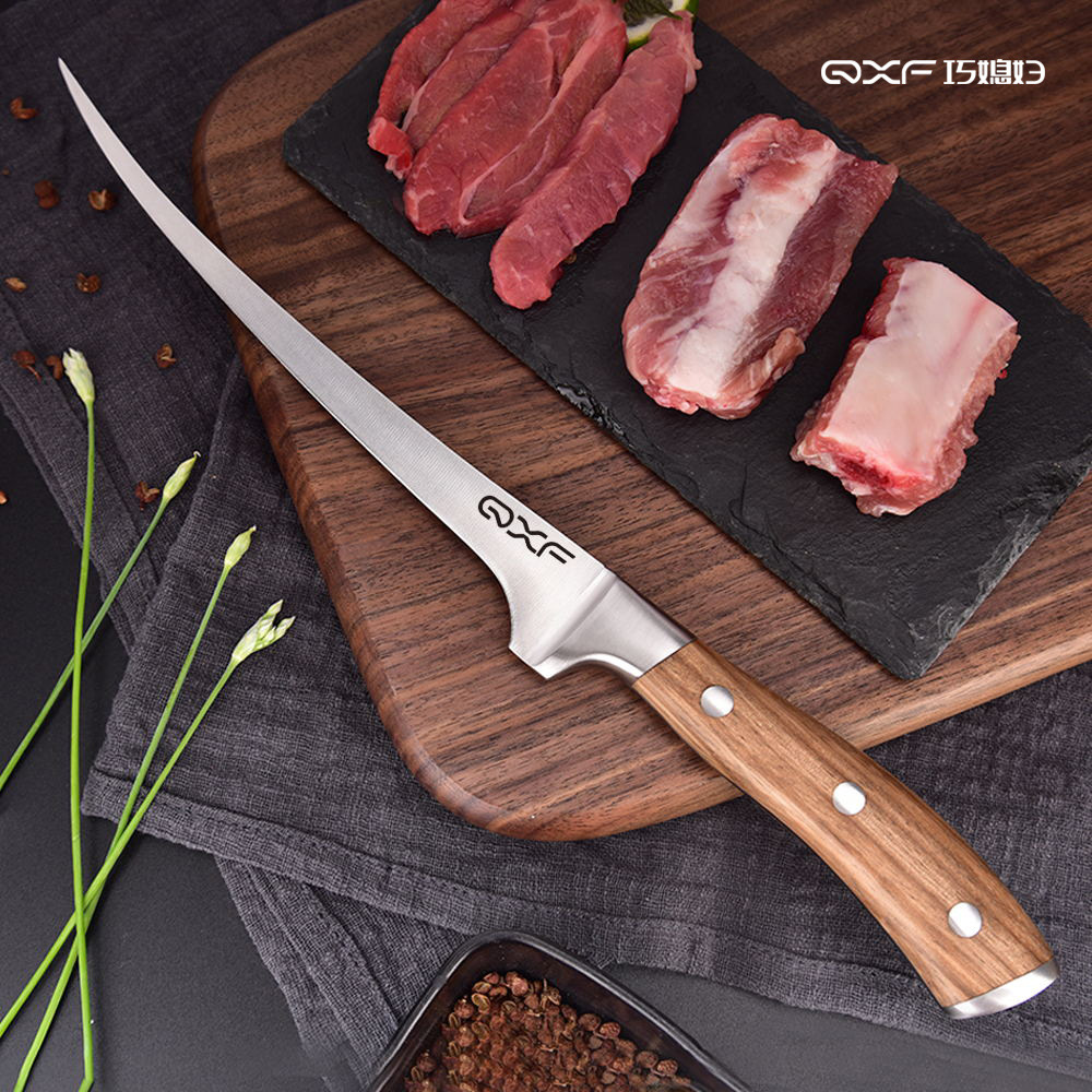 巧媳妇不锈钢剔骨刀厨刀7寸不锈钢剔肉刀分割肉刀屠宰专用刀具
