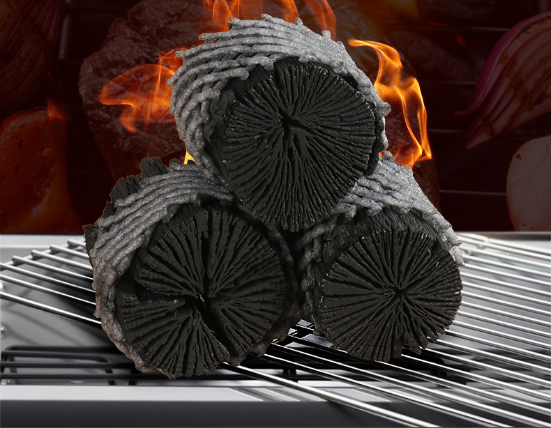 供应烧烤碳果木炭菊花炭 高温炭烤白炭韩国烤肉栗木大号菊花炭