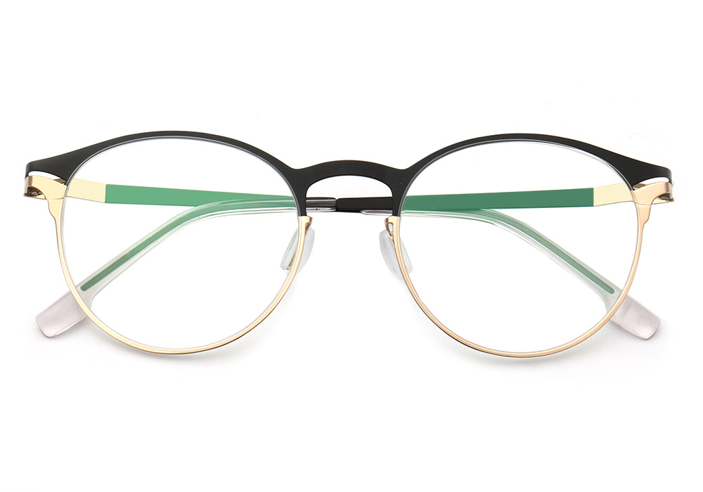 2020厂家直销金属复古眼镜框架独特脚链设计时尚配近视防蓝光眼镜