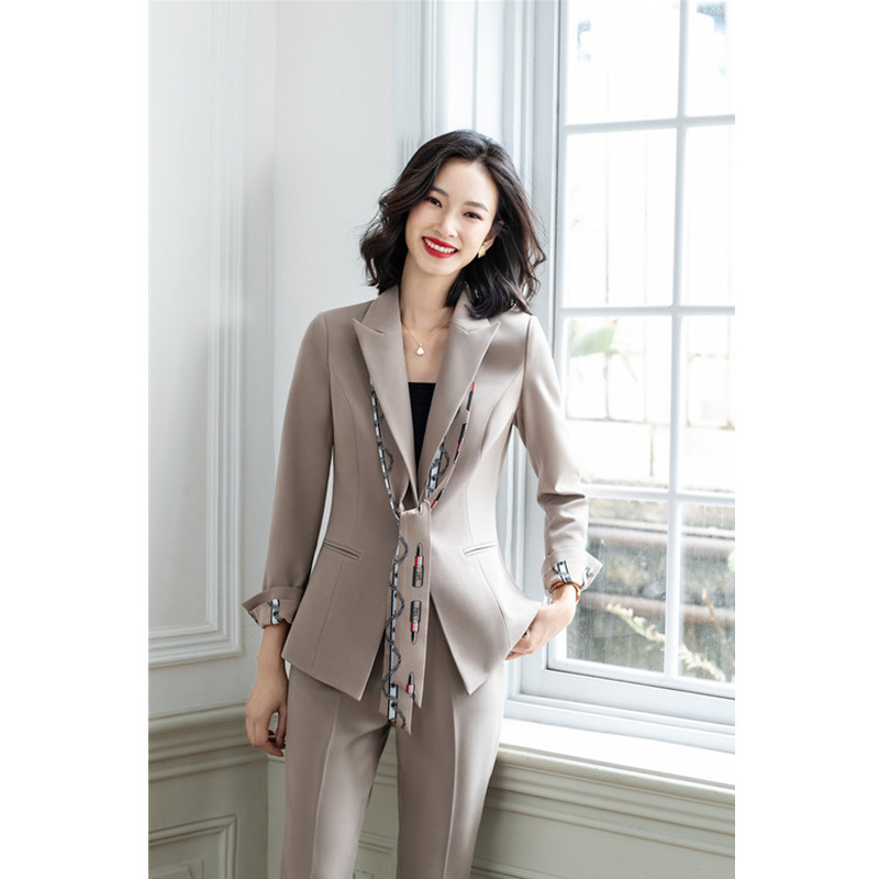 新职业装套装韩版修身西装时尚气质干练正装女秋冬教师女装工作服
