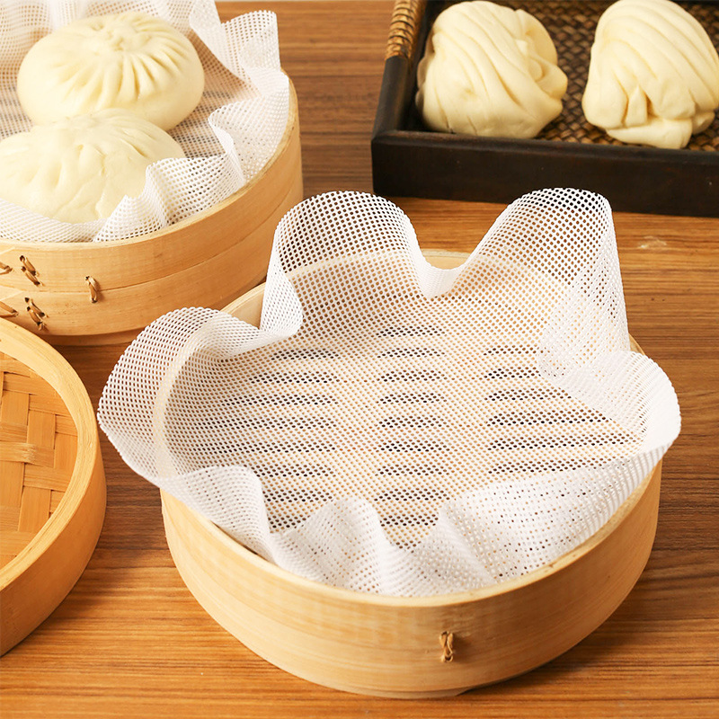 食品级硅胶蒸笼垫圆形耐高温加厚蒸笼布蒸包子蒸馒头不粘家用屉布