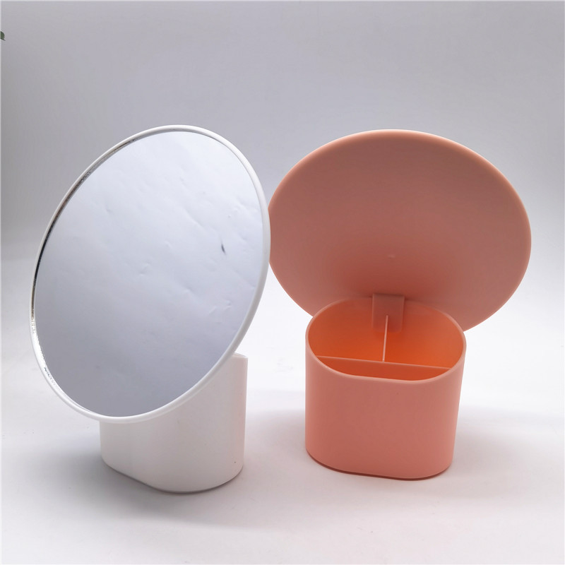 New Desktop Single-Sided Mirror Women's Portable Makeup Mirror Multifunctional Storage Internet Celebrity Dressing Mirror