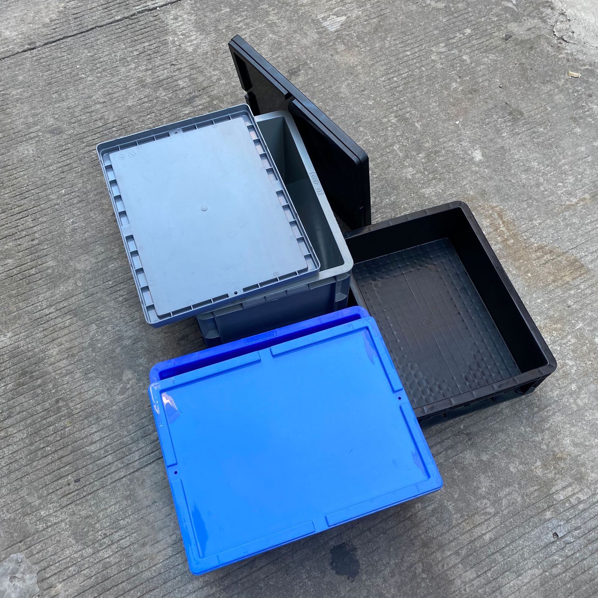 350*300*100塑料周转箱eu3310东莞静电箱 深圳塑料框