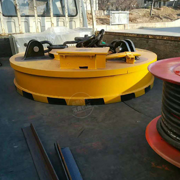 工业废钢废铁吸盘 钢板模具钢搬运电磁吸盘 圆形起重强磁输送盘