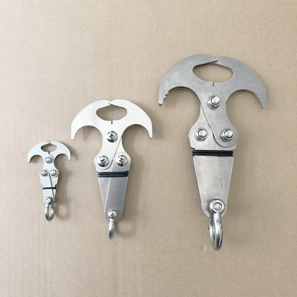 特大号重力钩 户外登山攀岩多功能登山钩 强吸铁不锈钢飞虎抓爪钩