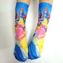 秋冬儿童袜子卡通中筒袜 可包裤脚长筒童袜Children's socks