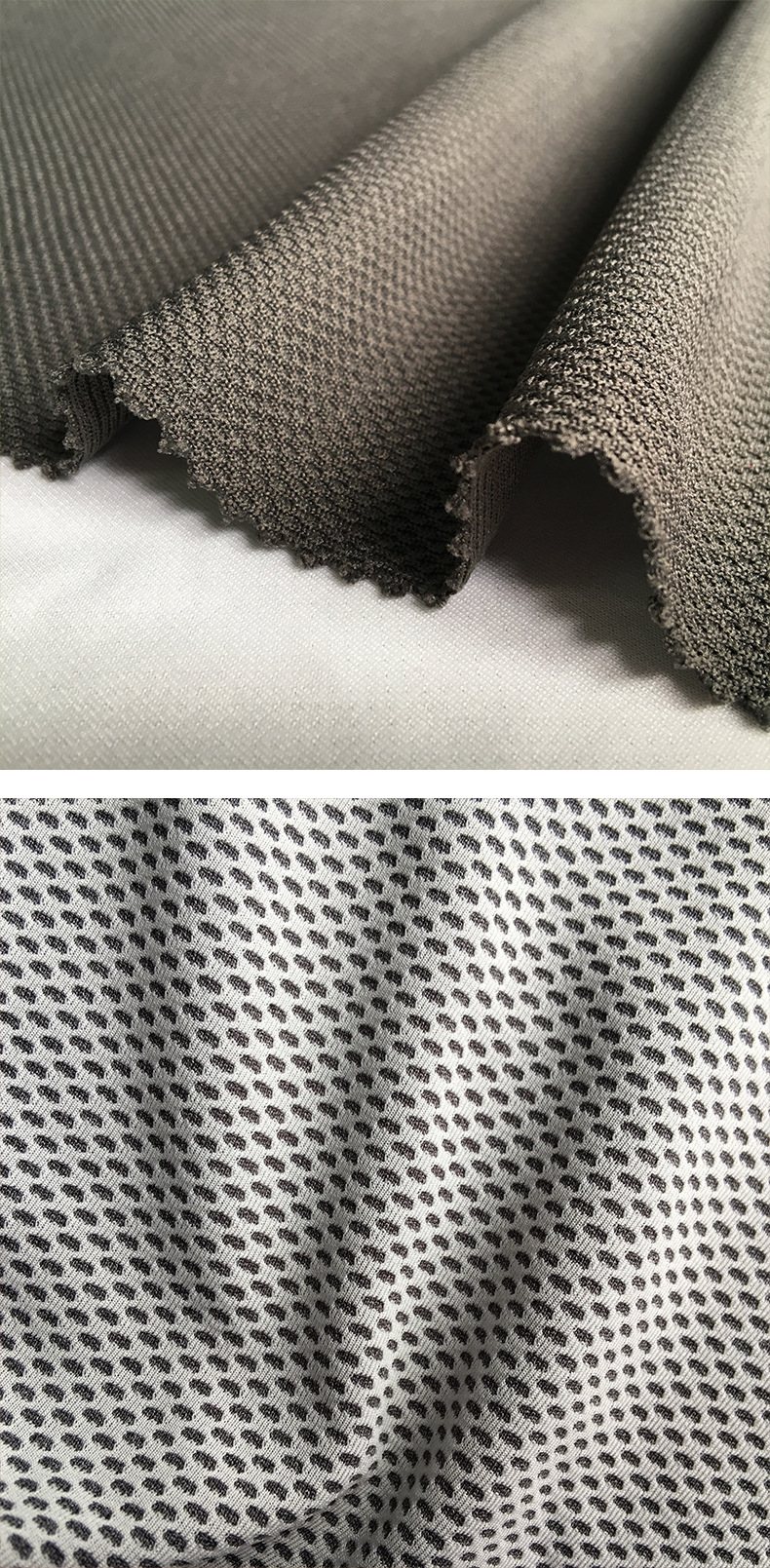 定制纬编网眼布精梳单面涤纶面料汽车坐垫小圆孔网布来图来样加工