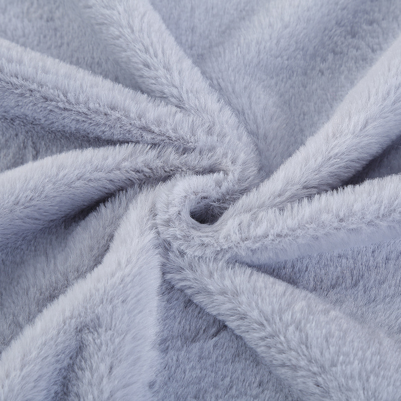 多色服装家纺12mm480克獭兔毛布料 日韩小兔毛针织面料小兔毛绒布