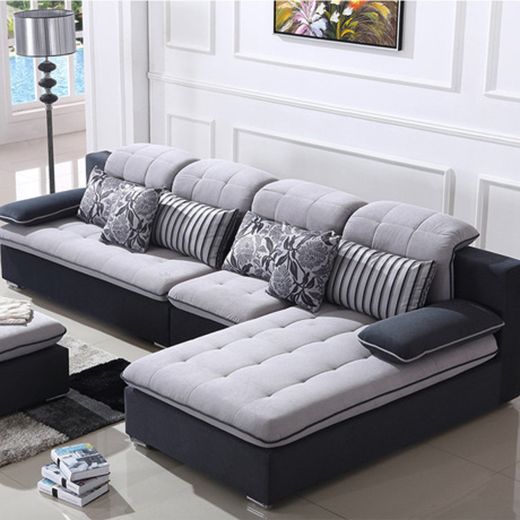 日式布艺l型沙发