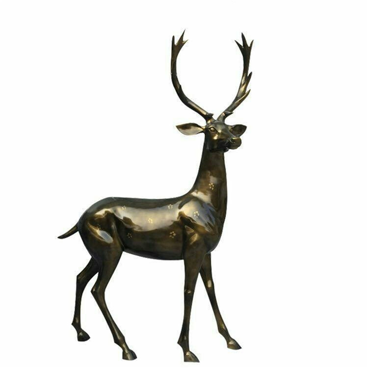 铜鹿图片 铜鹿造型 铜雕鹿 铸铜鹿 制作铜鹿雕塑 铜工艺品