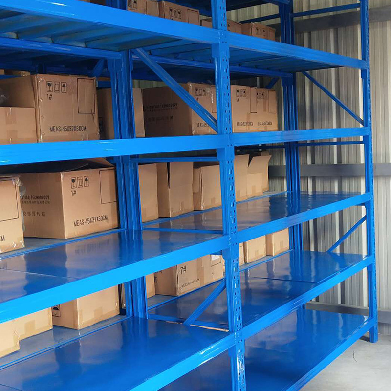 现货供应2000*600*2000mm四层蓝色中型仓储货架 仓库货架