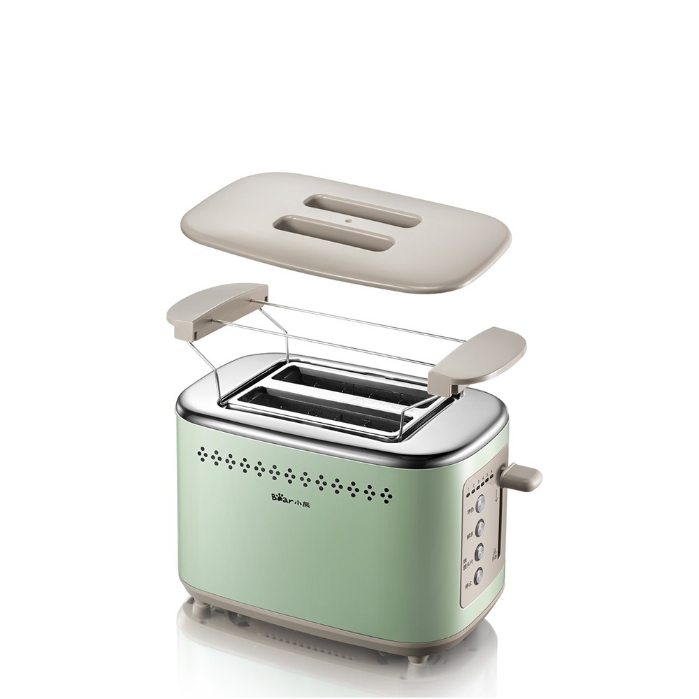 小熊烤面包机家用片多功能早餐机小型多士炉压迷你全自动土吐司机