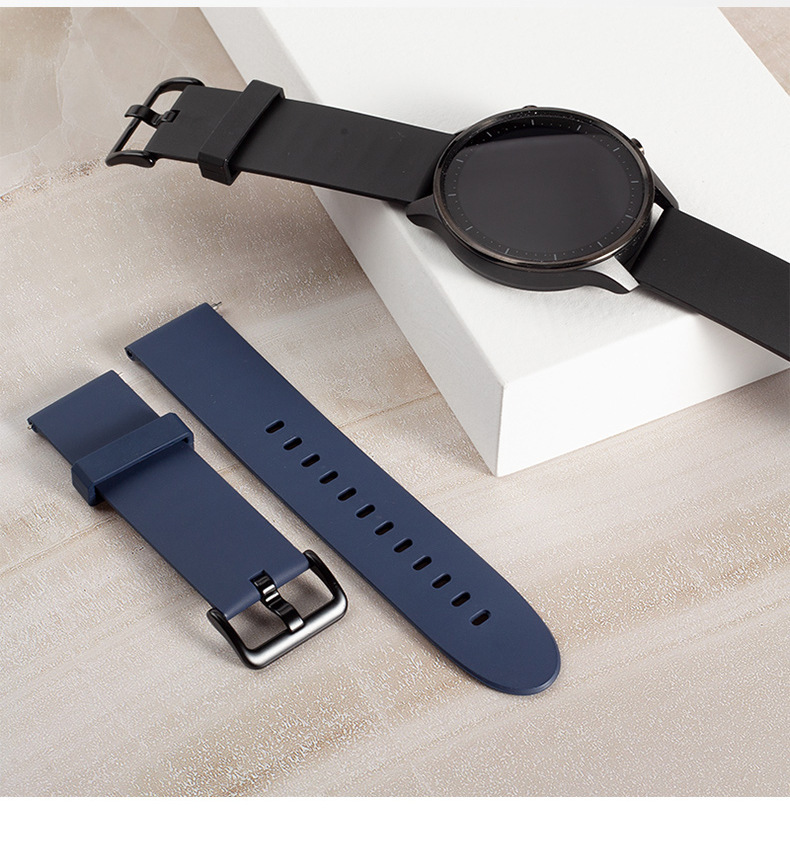 适用小米手表color硅胶表带官方款22mm通用型tpe替换腕带厂家直销