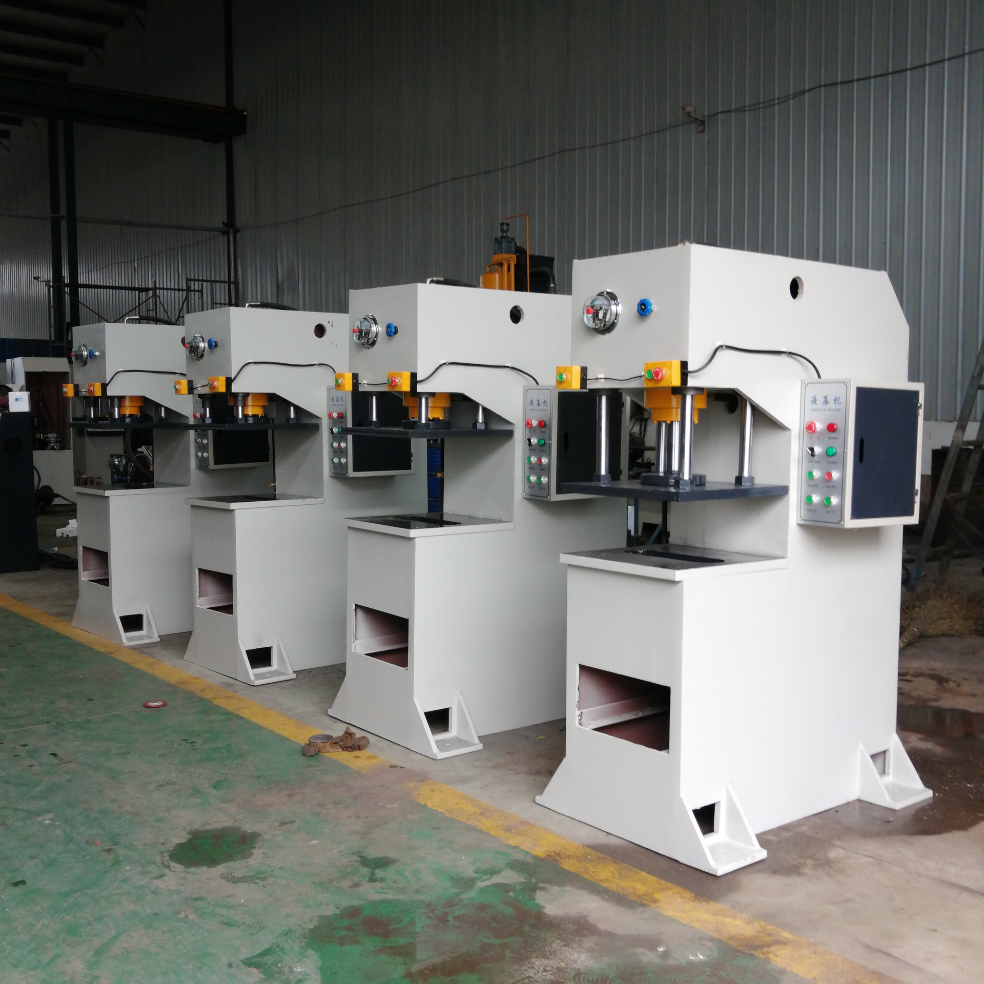 现货供应小型单臂液压机单柱气动压力机10吨快速液气压冲压机